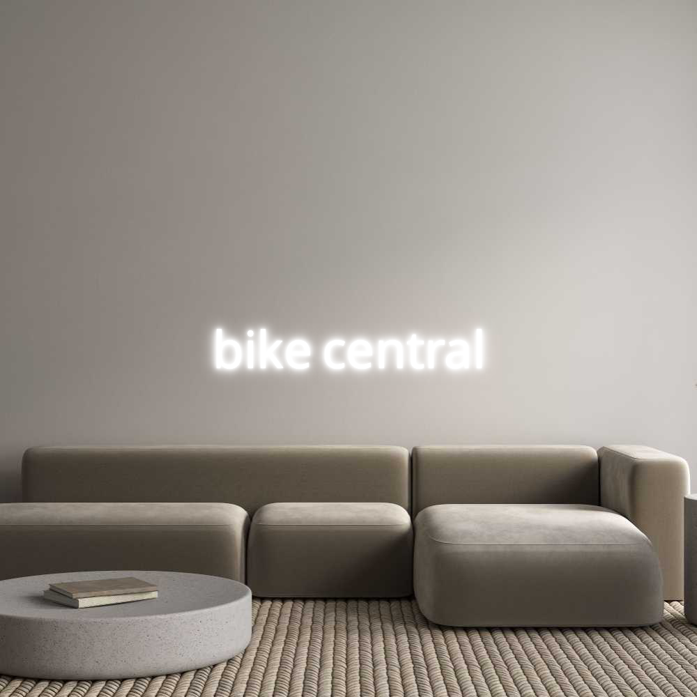 Custom Neon Text - bike central