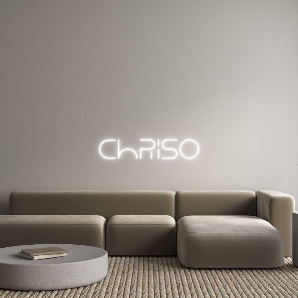 Custom Neon Text - Chriso