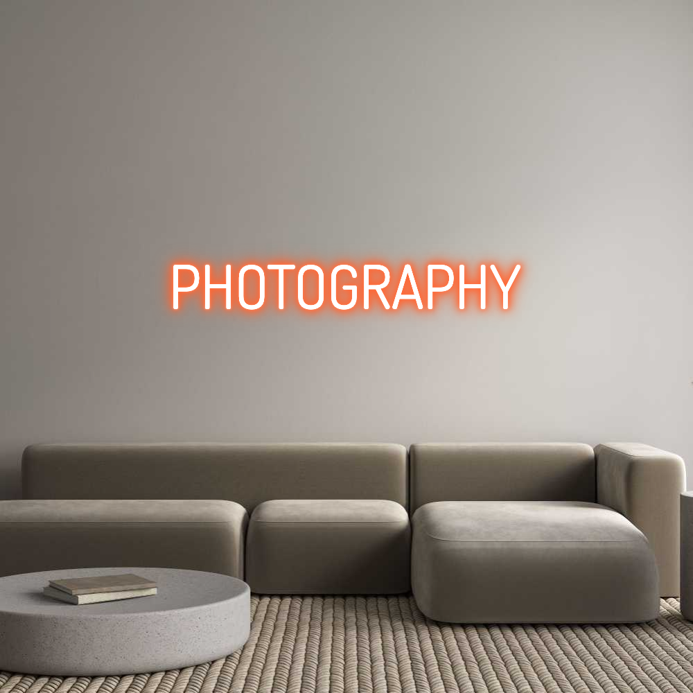 Custom Neon Text - PHOTOGRAPHY