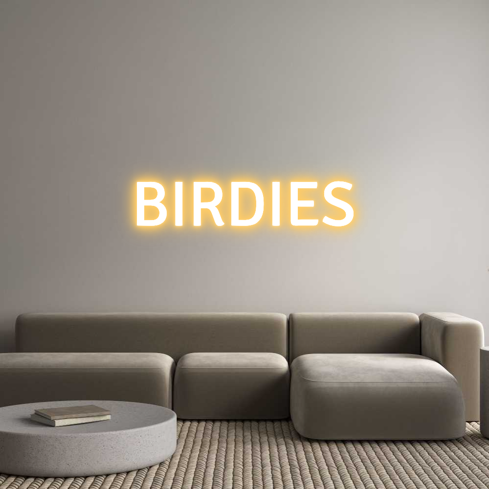 Custom Neon Text - BIRDIES
