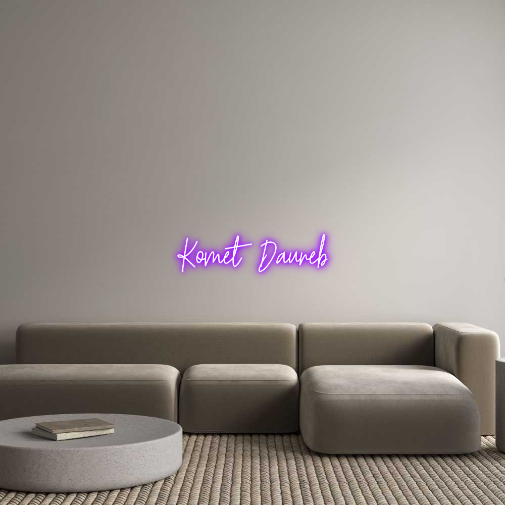 Custom Neon Text - Komet Daureb