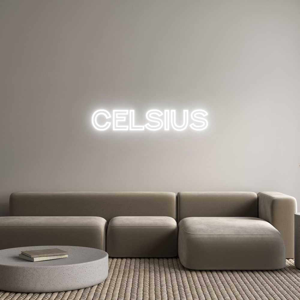 Custom Neon Text - CELSIUS