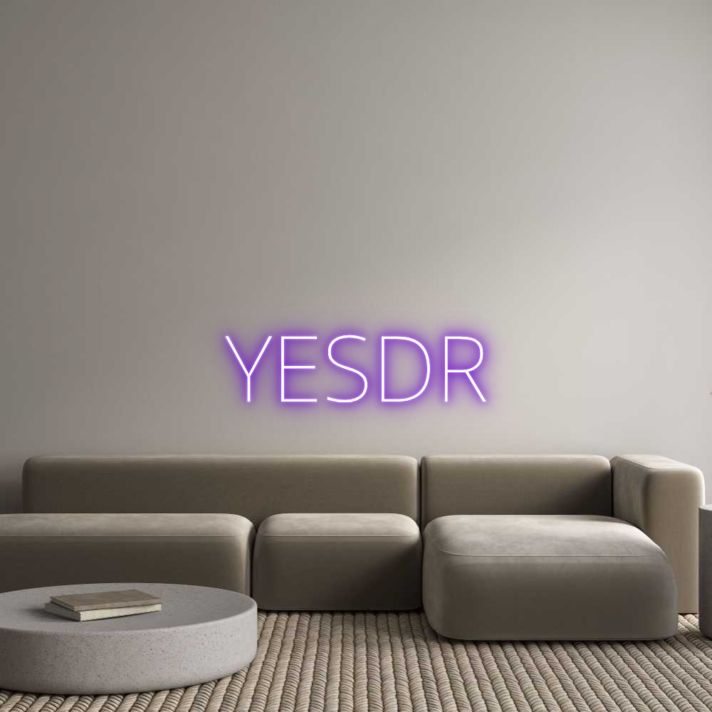 Custom Neon Text - YESDR