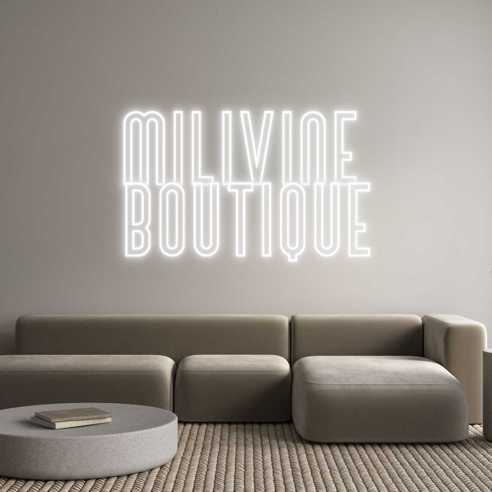 Custom Neon Text - Milivine 
Bo...