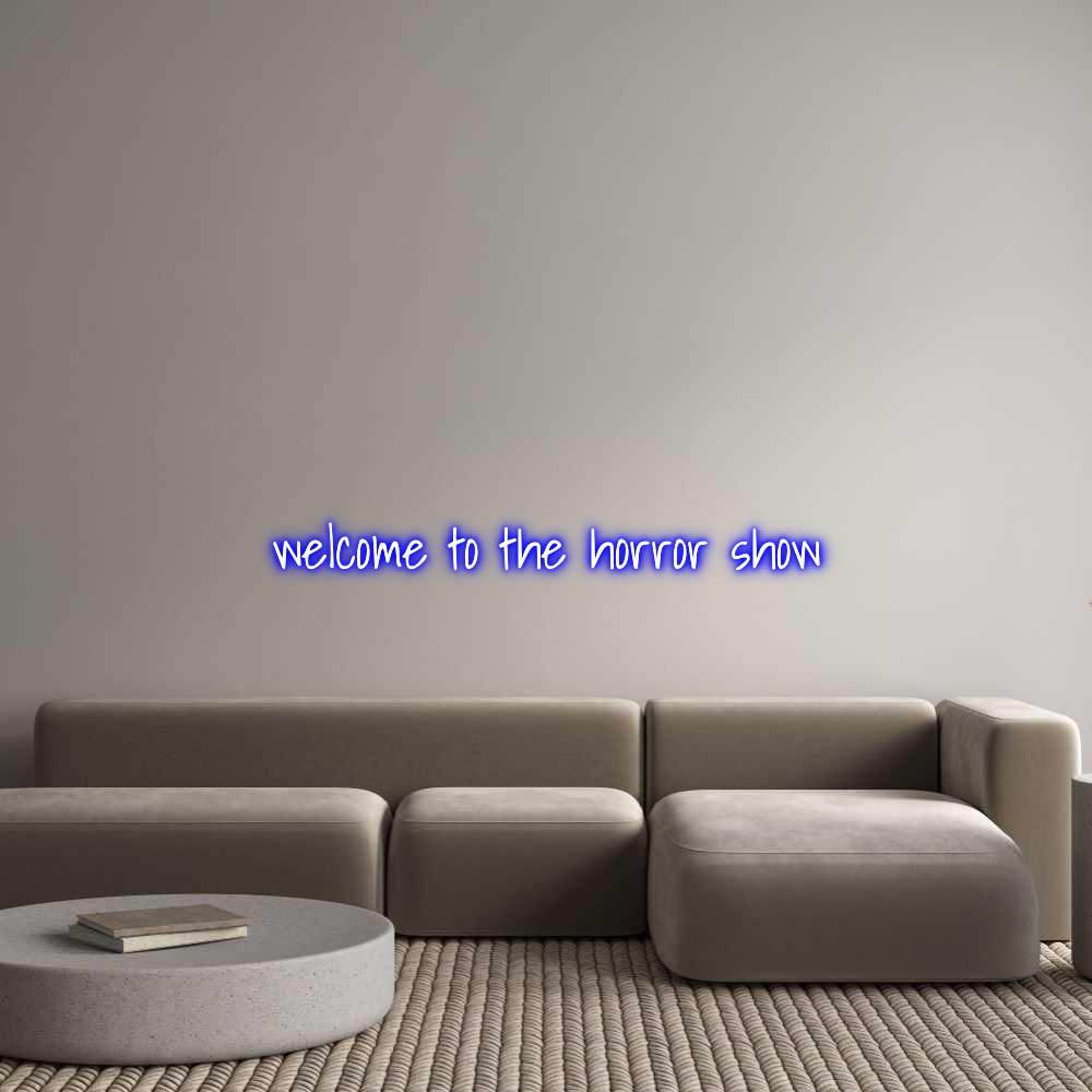 Custom Neon Text - welcome to th...