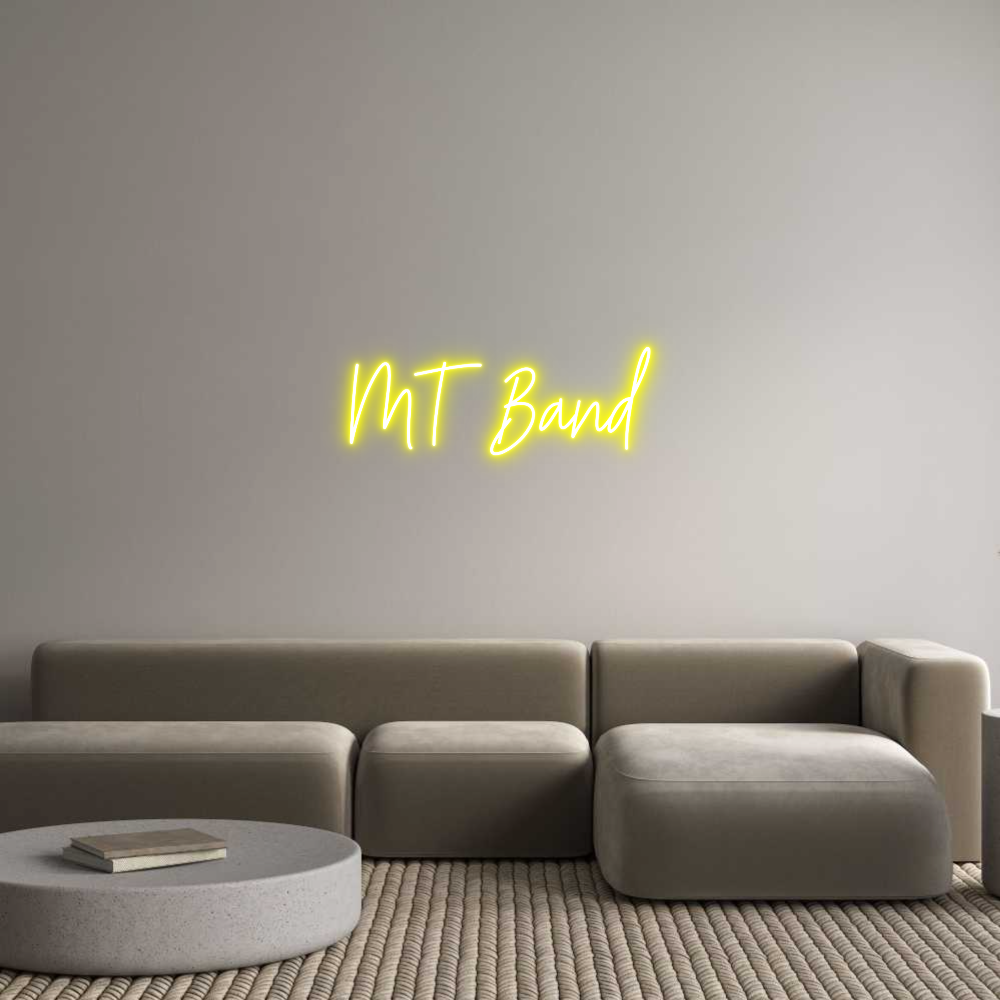 Custom Neon Text - MT Band