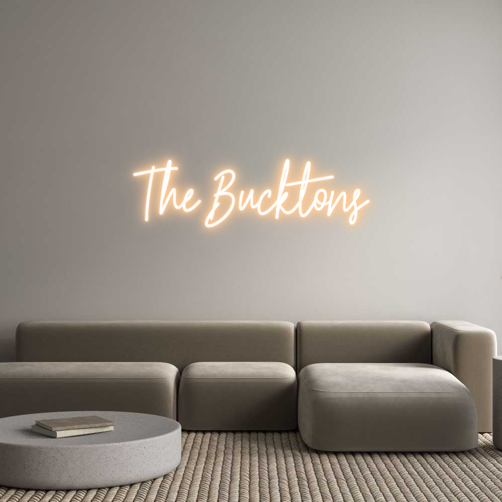 Custom Neon Text - The Bucktons