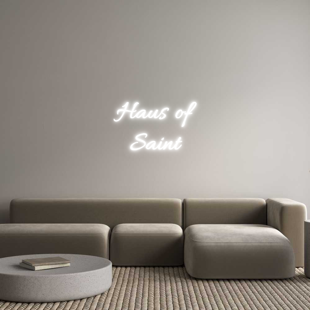 Custom Neon Text - Haus of
Saint