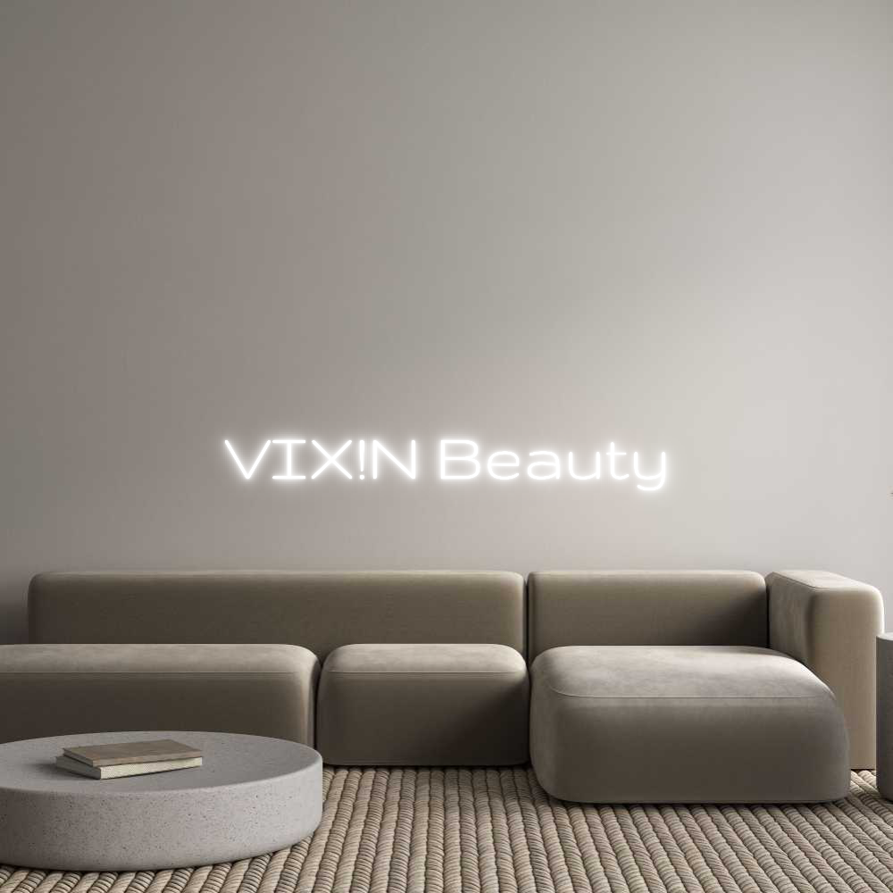 Custom Neon Text - VIX!N Beauty