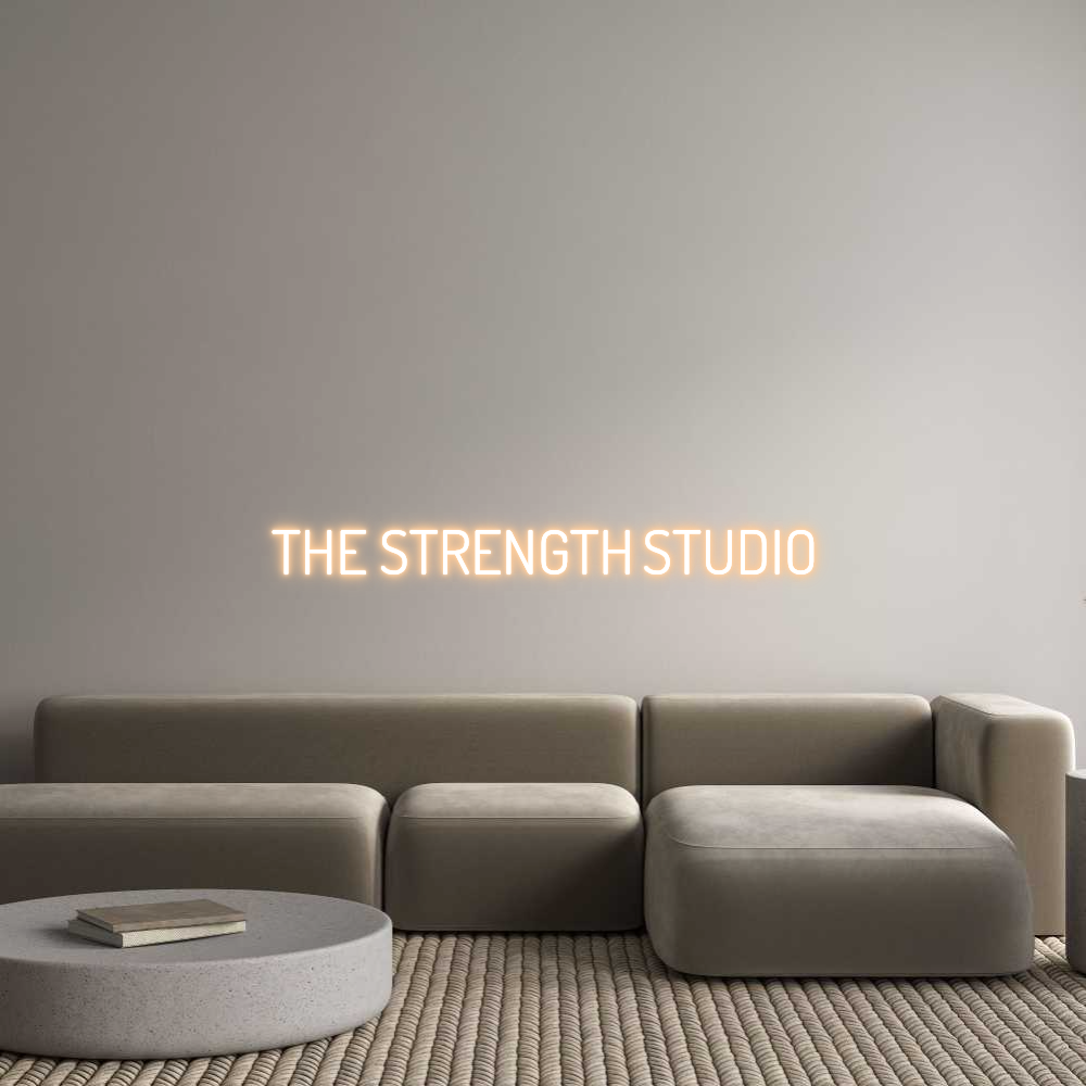 Custom Neon Text - THE STRENGTH ...