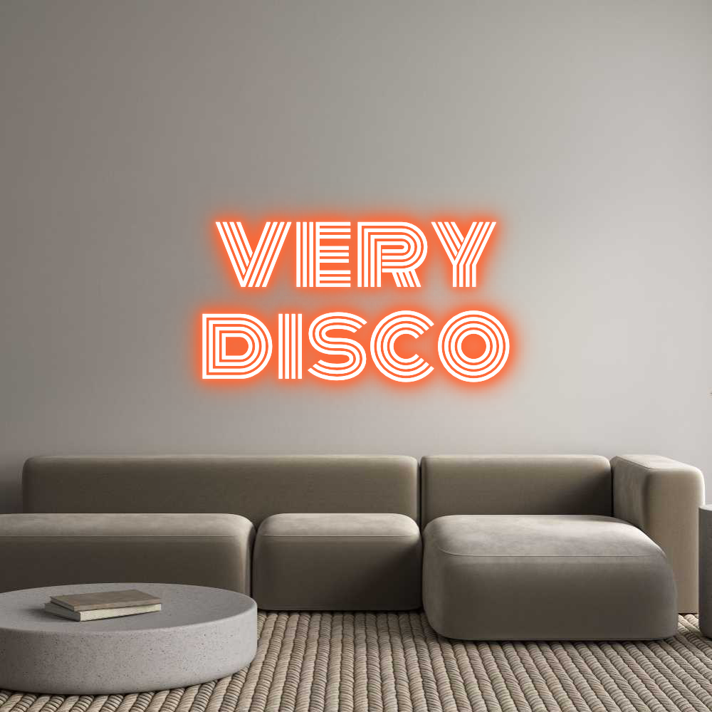 Custom Neon Text - very
disco