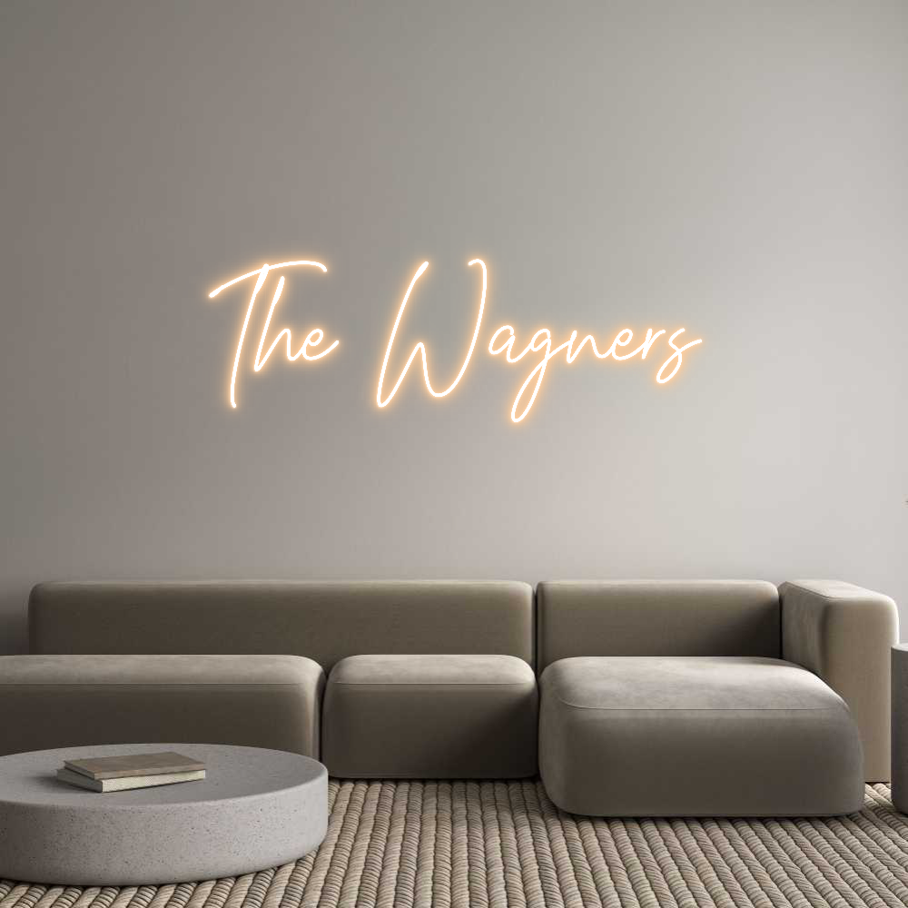Custom Neon Text - The Wagners