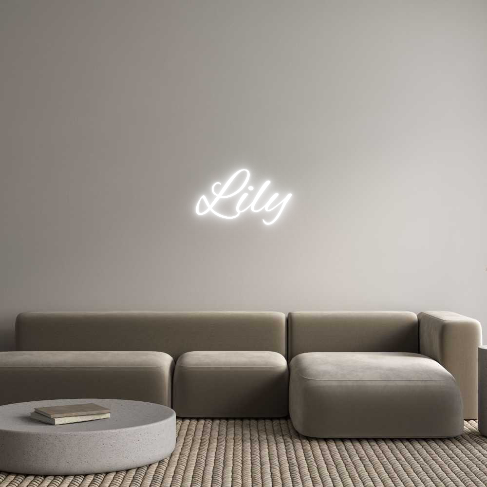Custom Neon Text - Lily