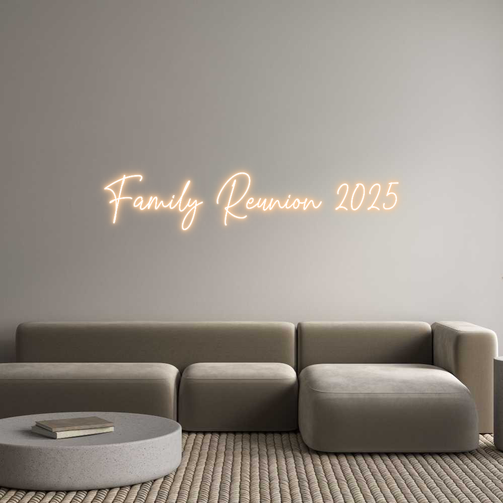 Custom Neon Text - Family Reunio...