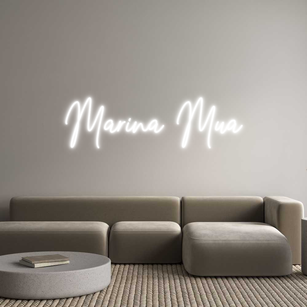 Custom Neon Text - Marina Mua