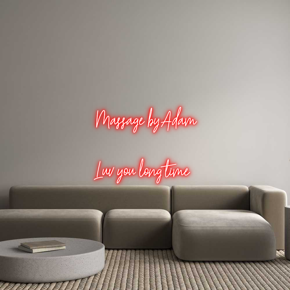 Custom Neon Text -  Massage by A...