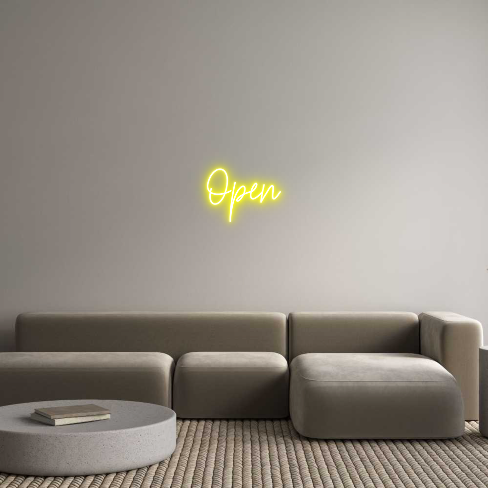 Custom Neon Text - Open