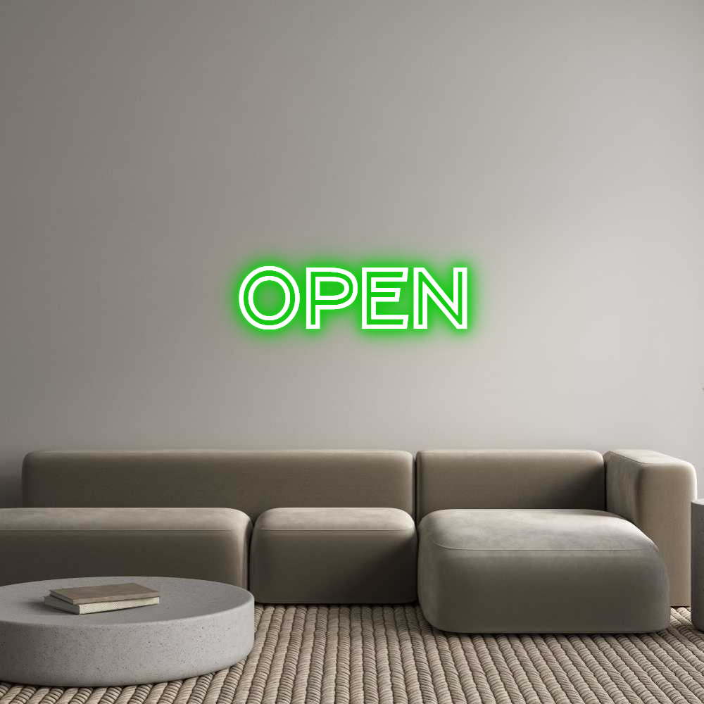 Custom Neon Text - OPEN