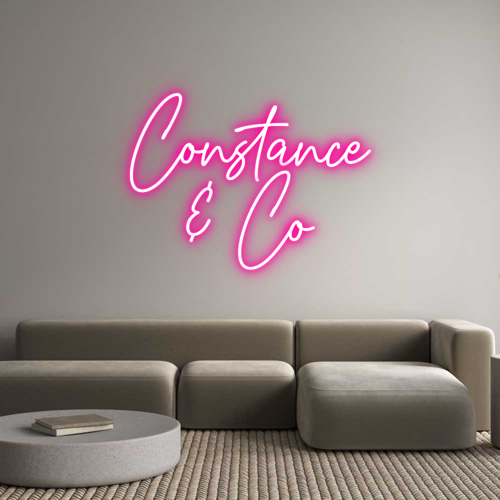 Custom Neon Text - Constance
& Co