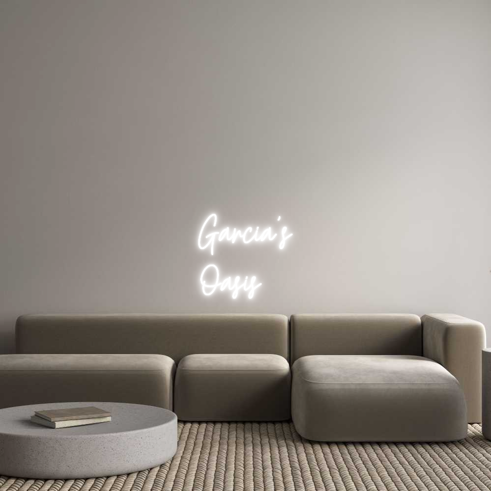 Custom Neon Text - Garcia's
Oasis