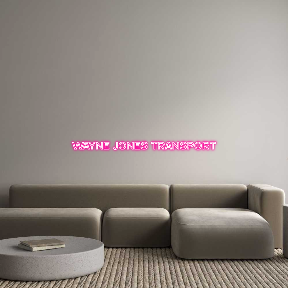 Custom Neon Text - Wayne Jones T...