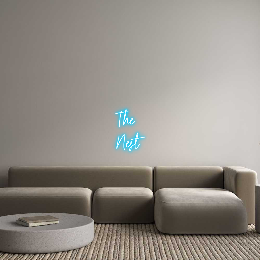 Custom Neon Text - The 
Nest