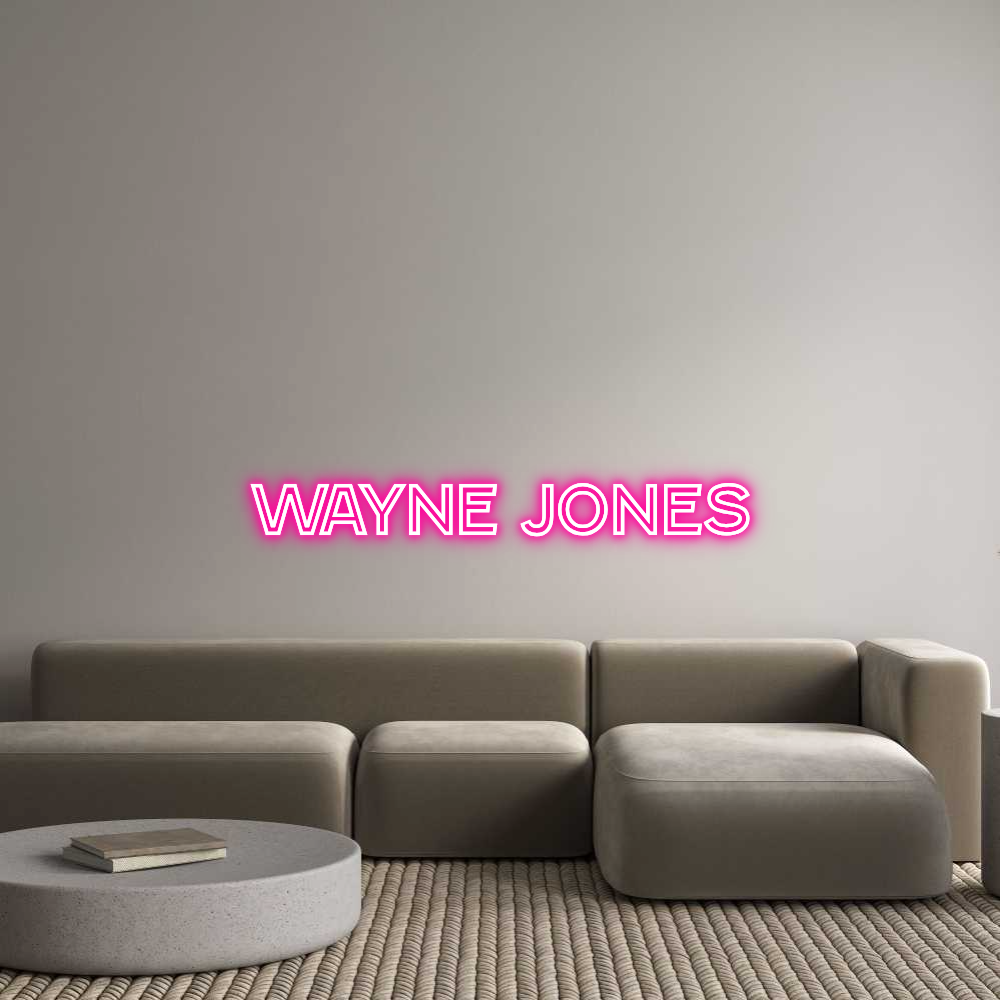 Custom Neon Text - Wayne Jones