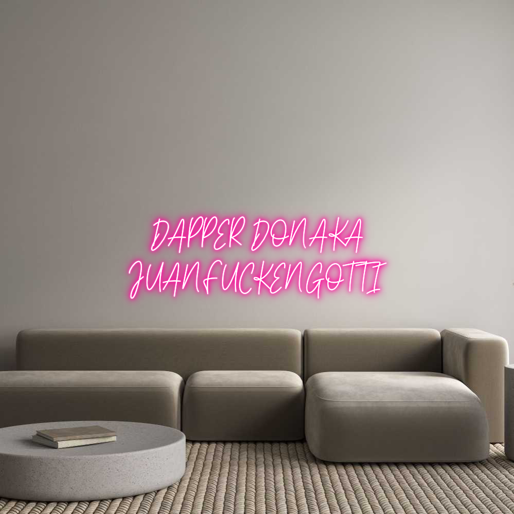Custom Neon Text - DAPPER DON AK...