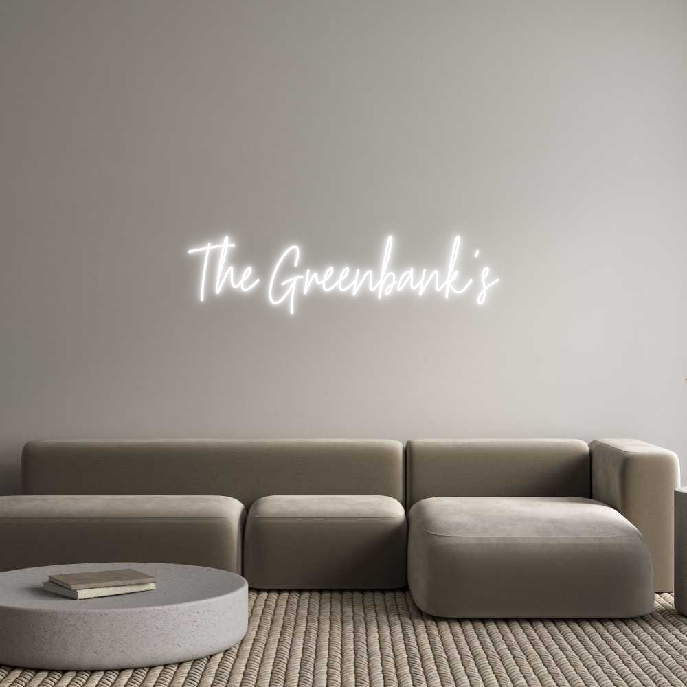Custom Neon Text - The Greenbank's