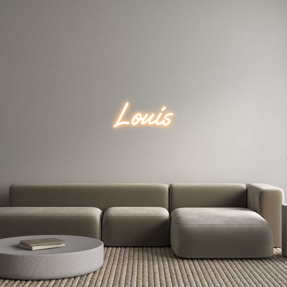 Custom Neon Text - Louis