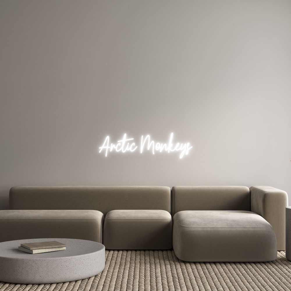 Custom Neon Text - Arctic Monkeys