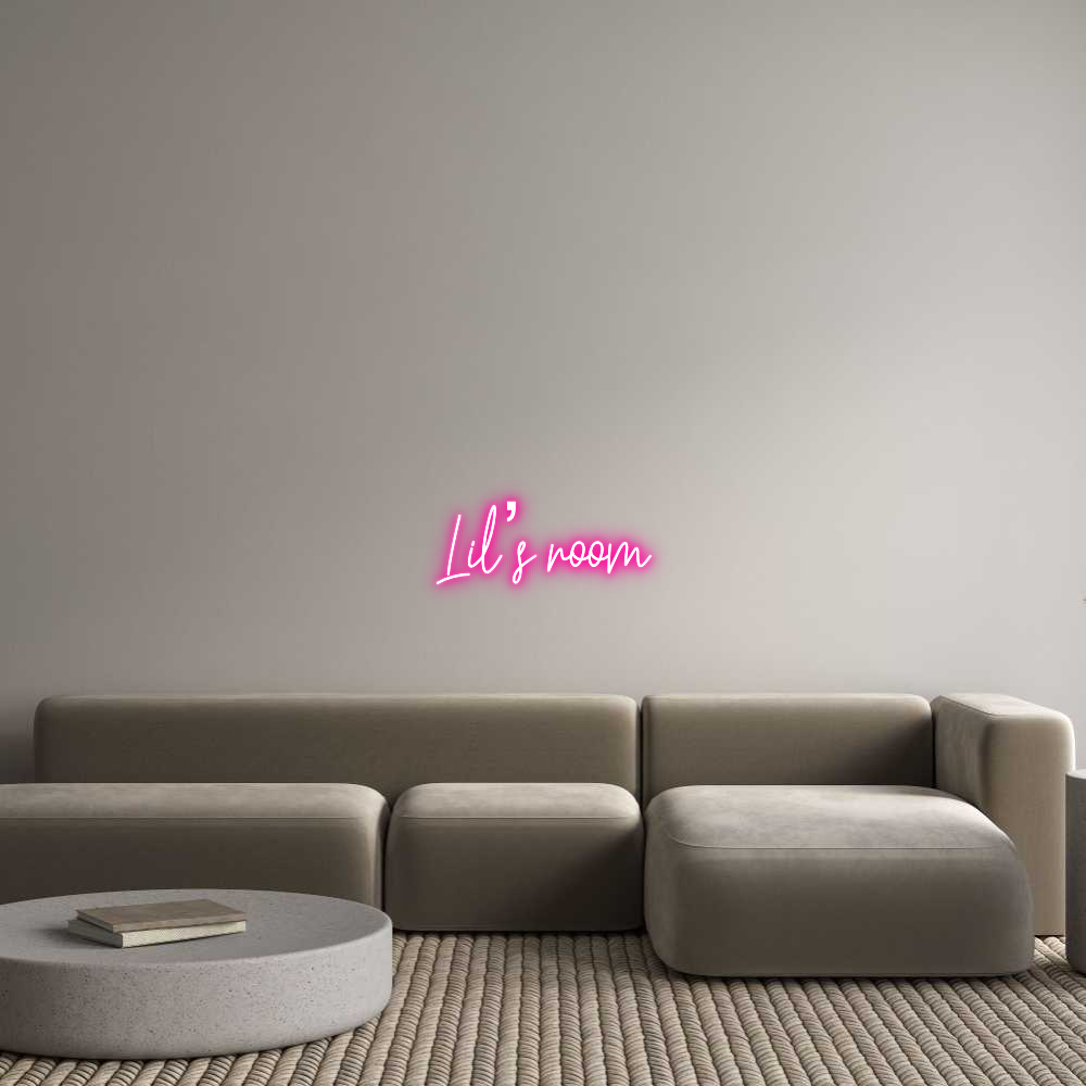 Custom Neon Text - Lil’s room
