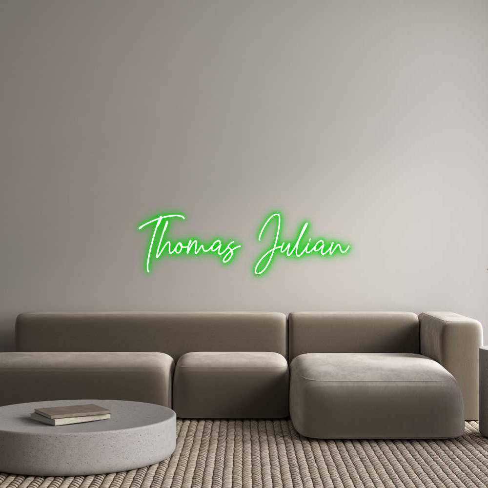 Custom Neon Text - Thomas Julian