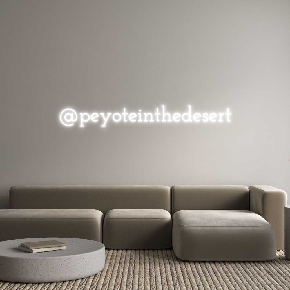 Custom Neon Text - @peyoteinthed...