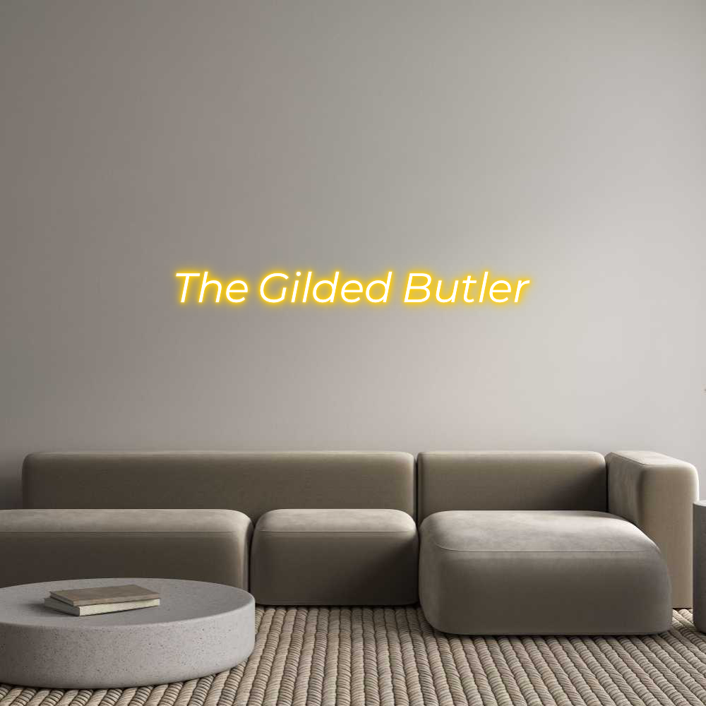 Custom Neon Text - The Gilded Bu...