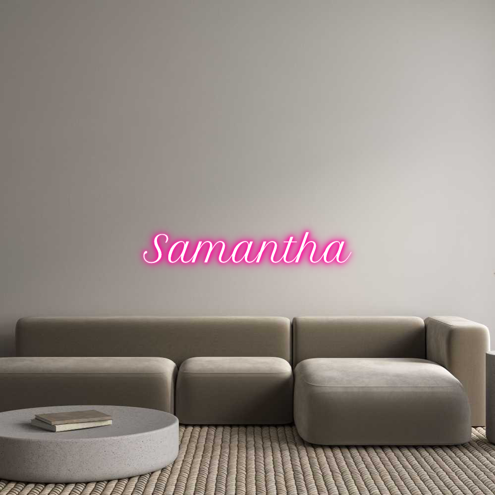 Custom Neon Text - Samantha