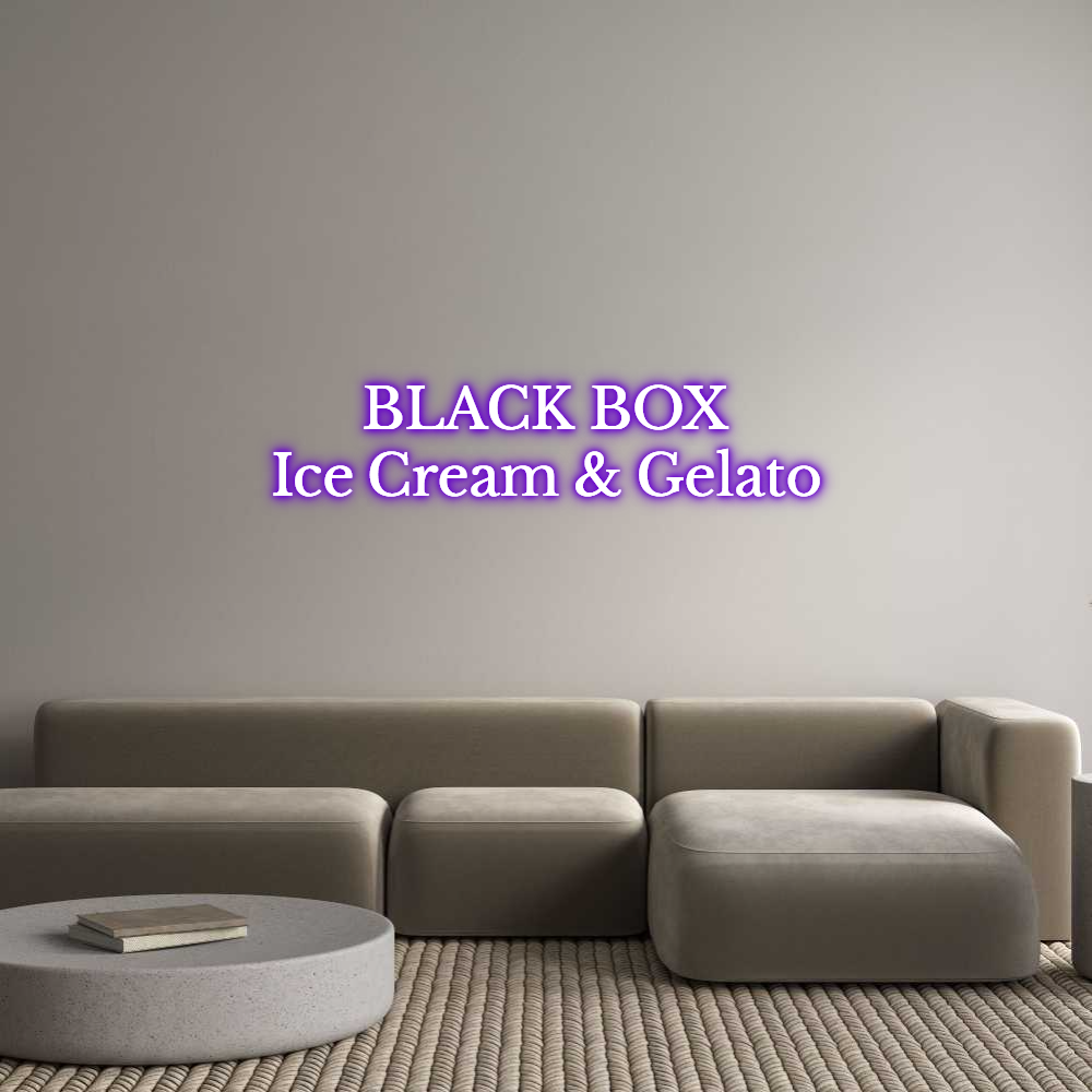 Custom Neon Text - BLACK BOX
Ic...