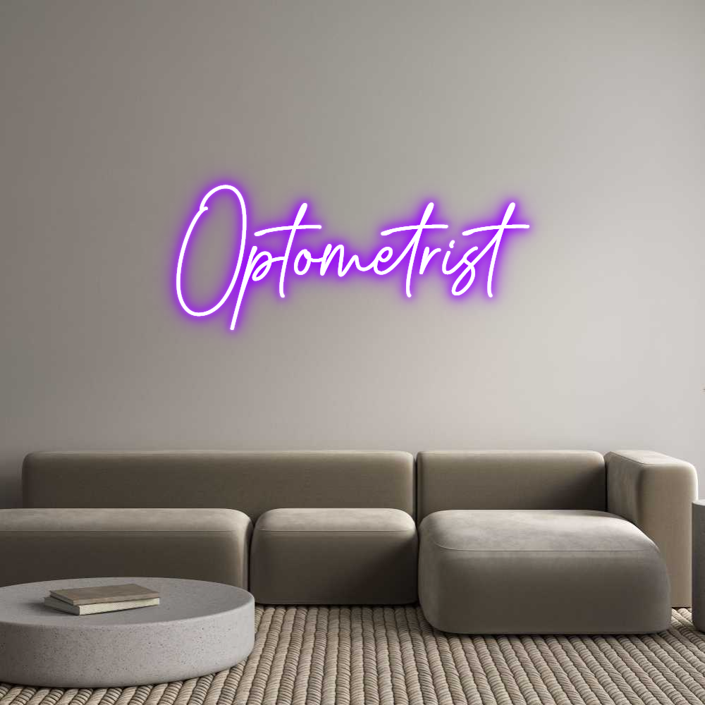 Custom Neon Text - Optometrist