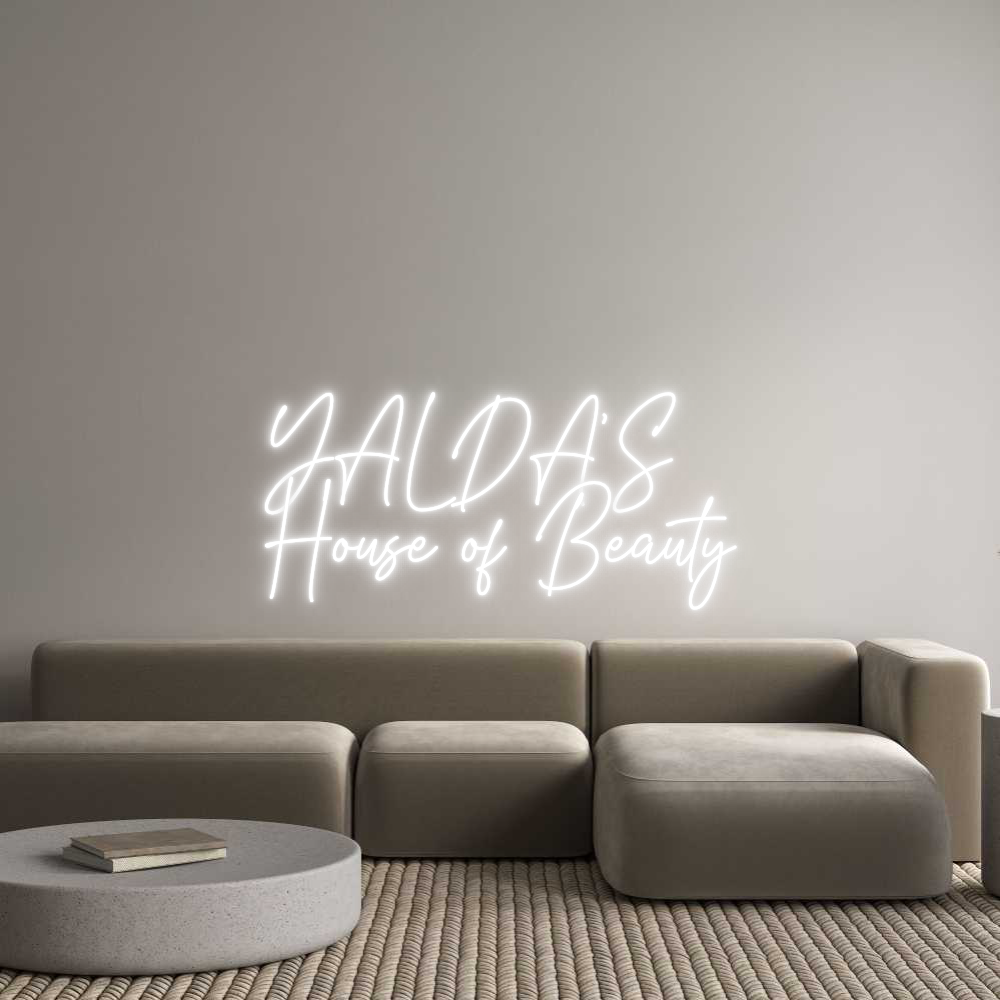 Custom Neon Text - YALDA’S 
Hou...