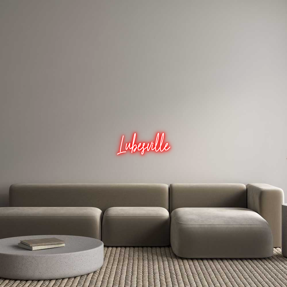 Custom Neon Text - Lubesville