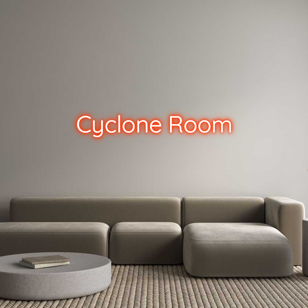 Custom Neon Text - Cyclone Room