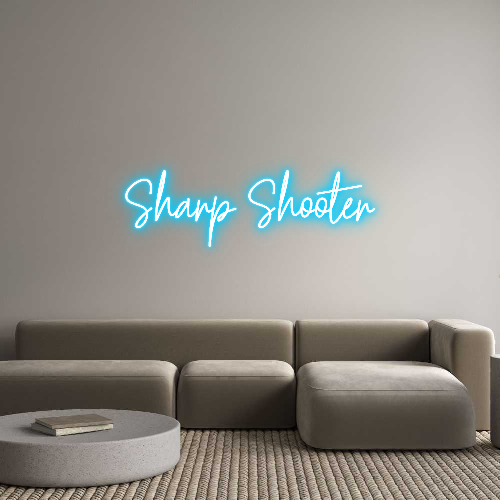 Custom Neon Text - Sharp Shooter