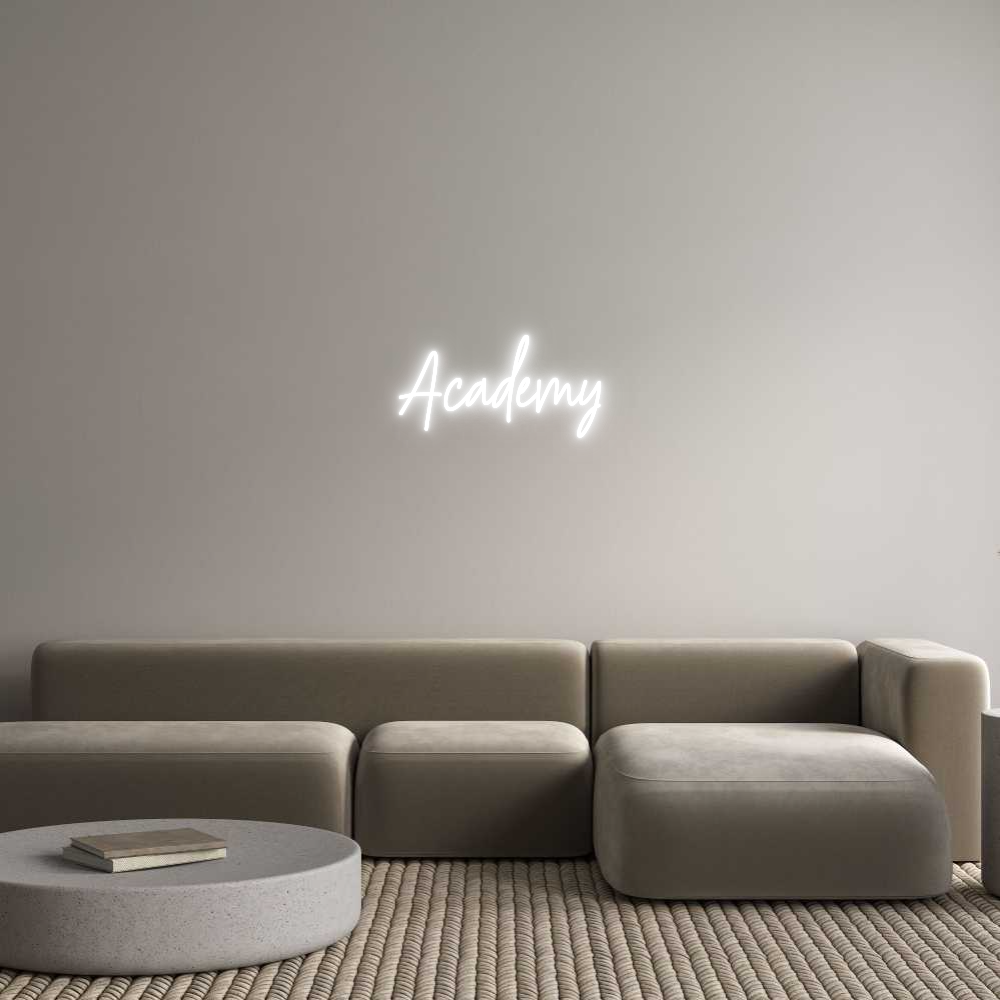 Custom Neon Text - Academy