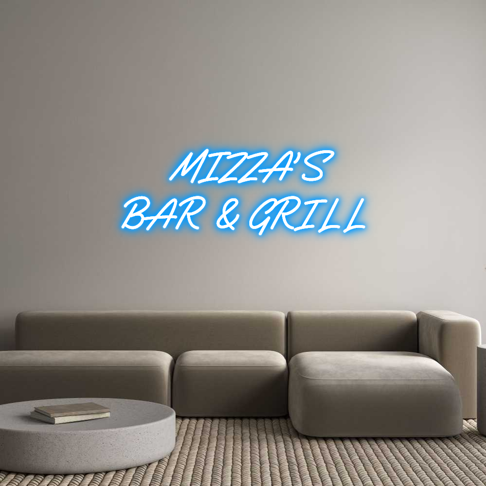 Custom Neon Text -    MIZZA'S 
...