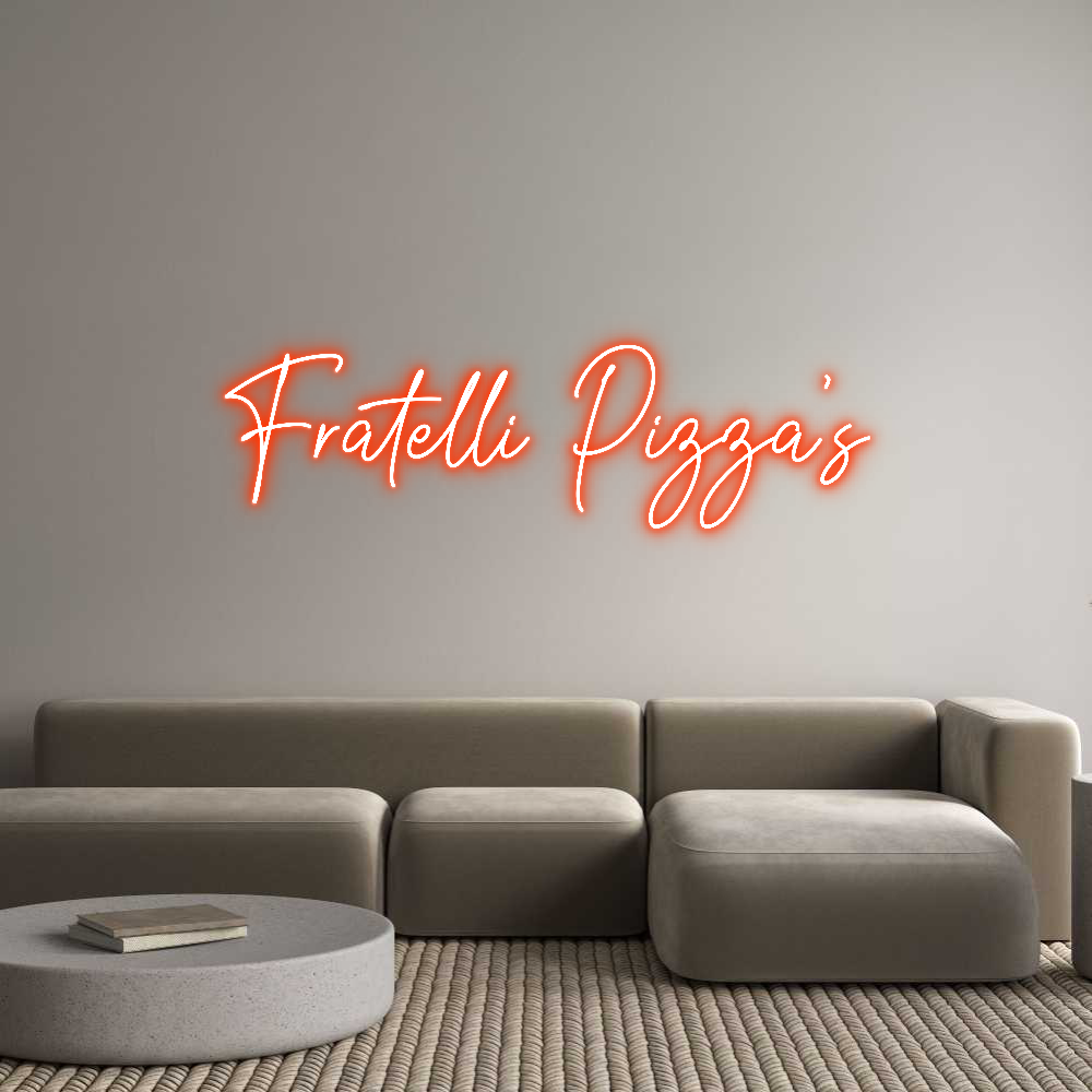 Custom Neon Text - Fratelli Pizz...