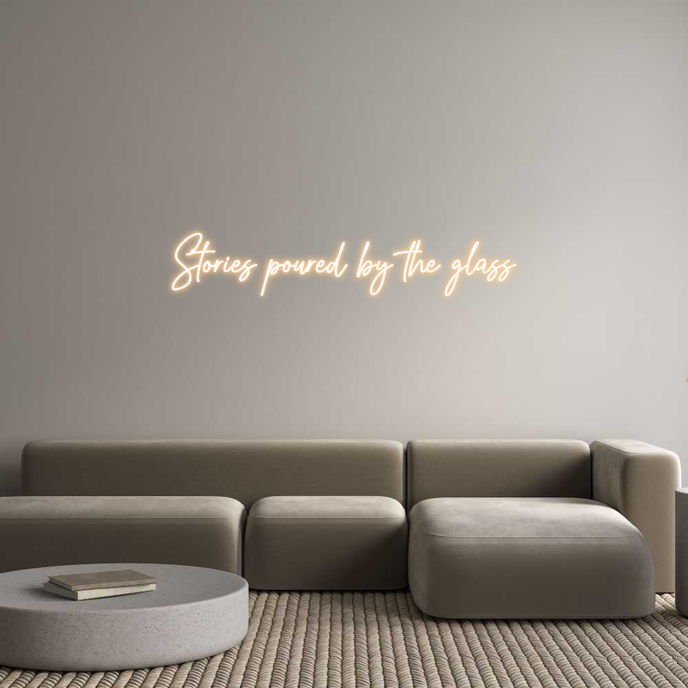 Custom Neon Text - Stories poure...