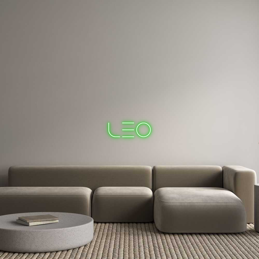 Custom Neon Text - leo