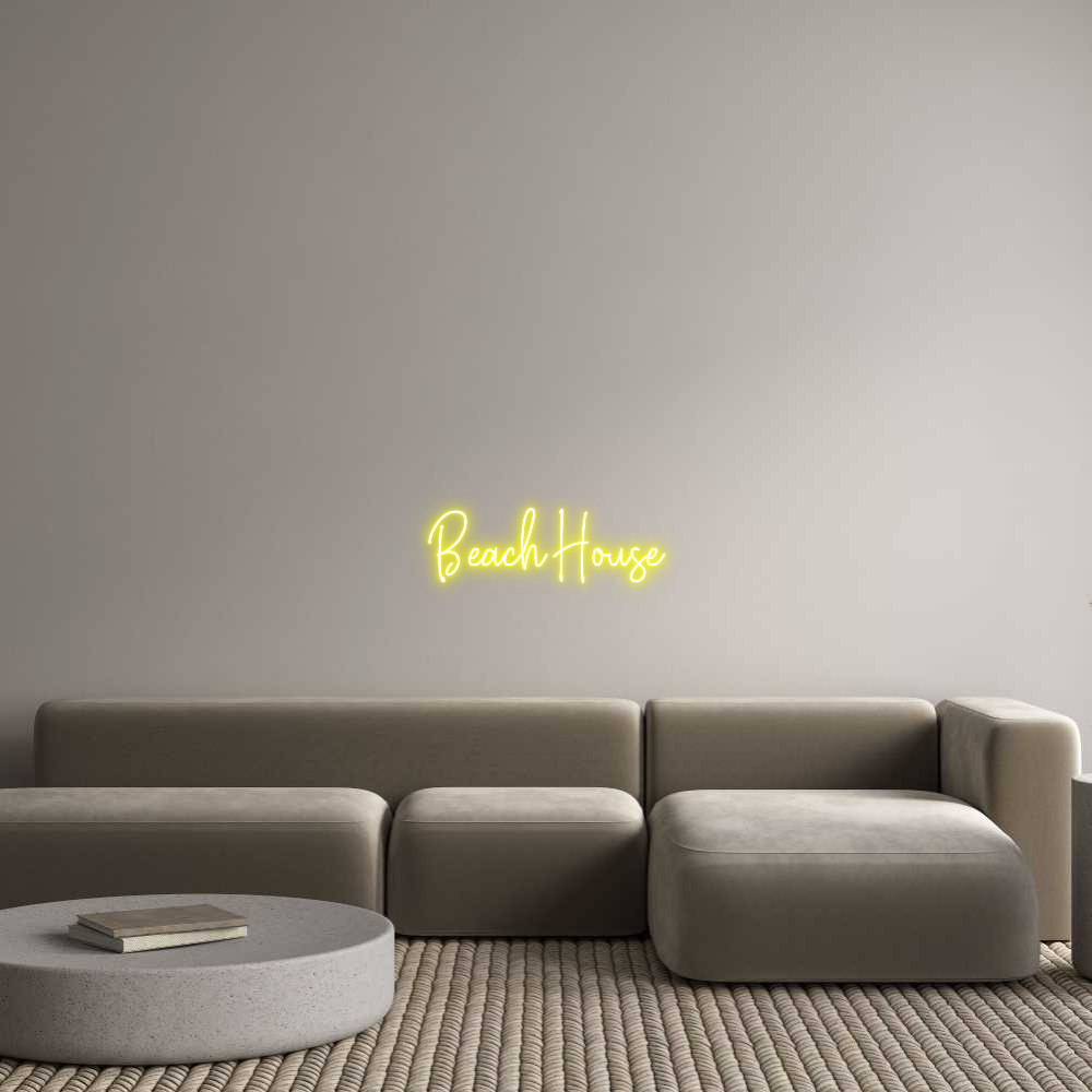 Custom Neon Text - Beach House