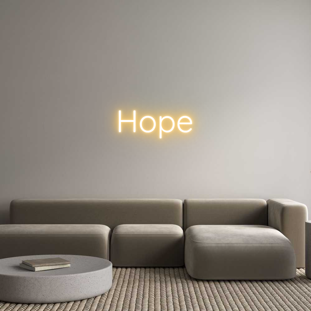 Custom Neon Text - Hope