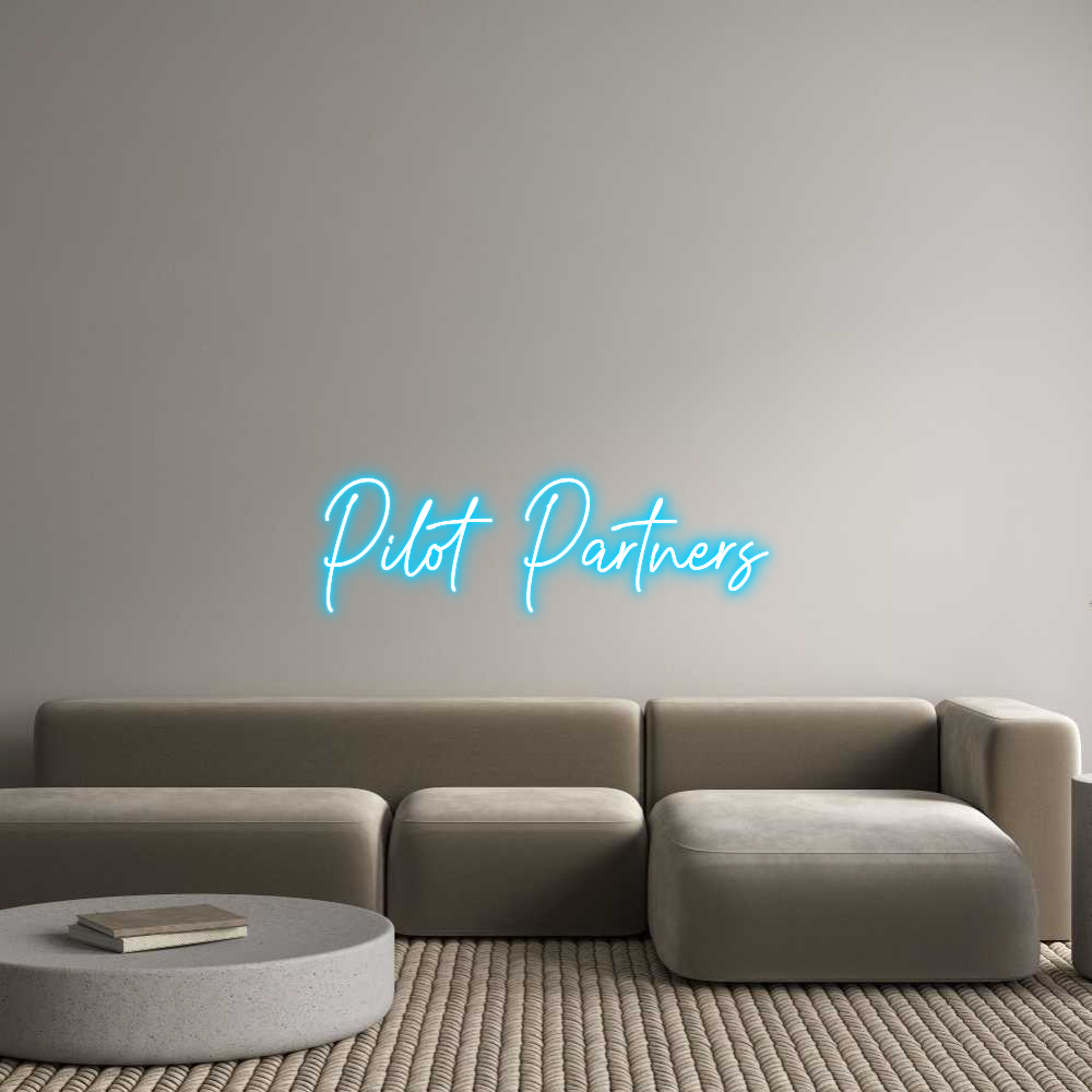 Custom Neon Text - Pilot Partners